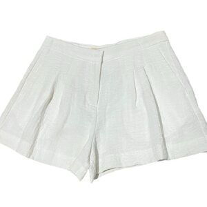 MICHAEL Michael Kors White Shorts Fully Lined Pleated Front Dressy Sz 6